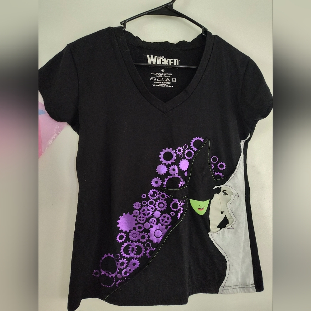 "Wicked" V-neck Fitted Tee